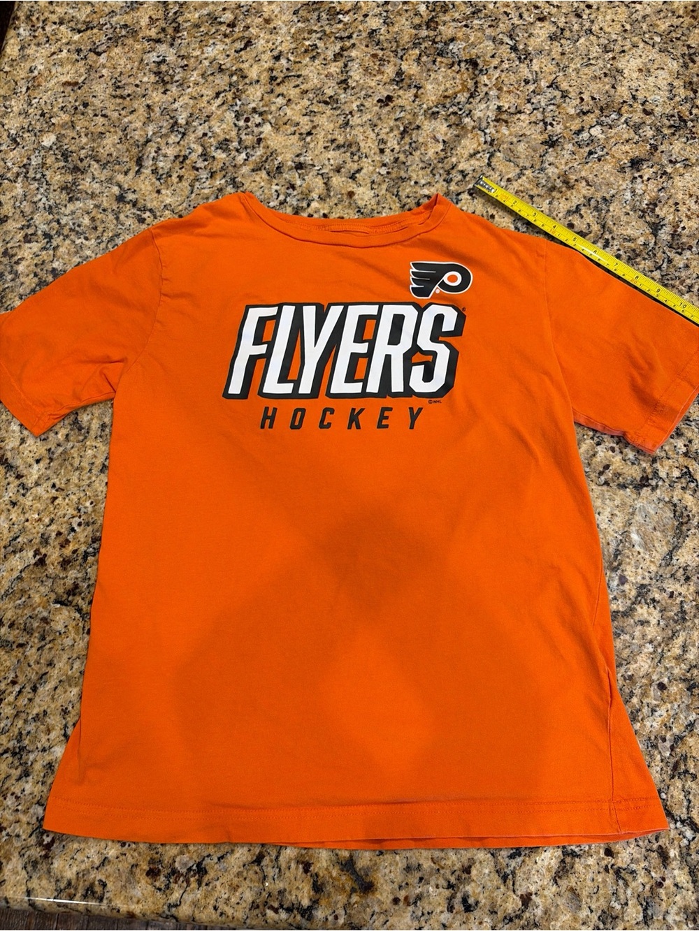 NHL Flyers Orange Logo Short Sleeve Tee
